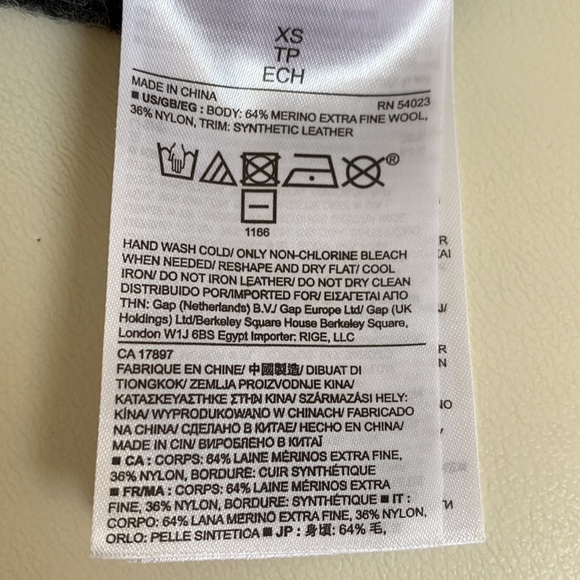 Banana Republic Sweater with Faux Leather Hem-XS - Picture 7 of 7